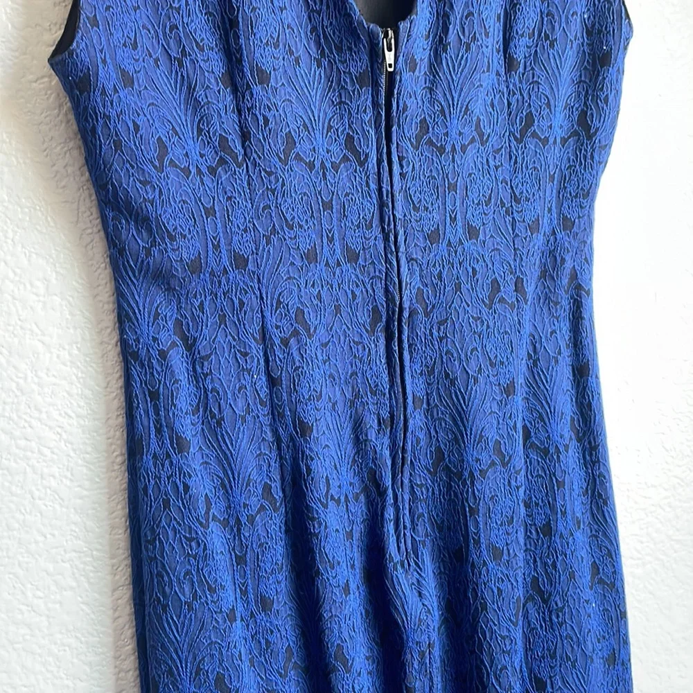 Bisou Bisou Blue and Black Dress - Picture 6 of 9